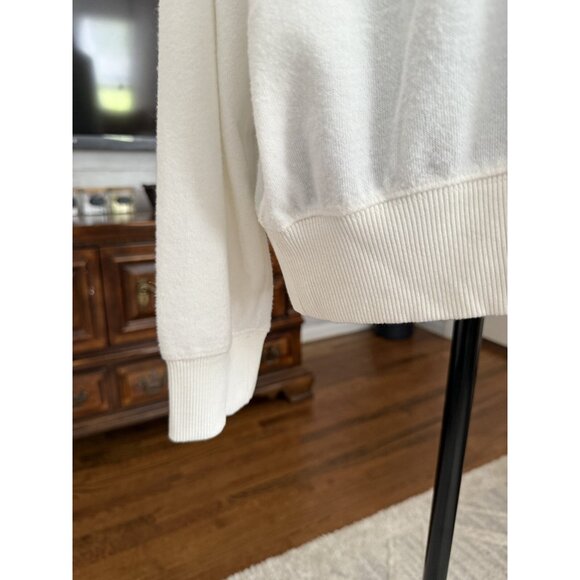 Z Supply Cassie Merry Long Sleeve Top In Vanilla Ice Womens Size Large - Picture 6 of 11